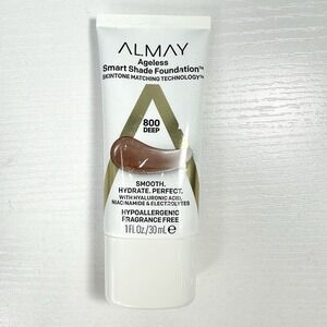 Almay Ageless Smart Shade Foundation Skintone Matching Technology #500 DEEP